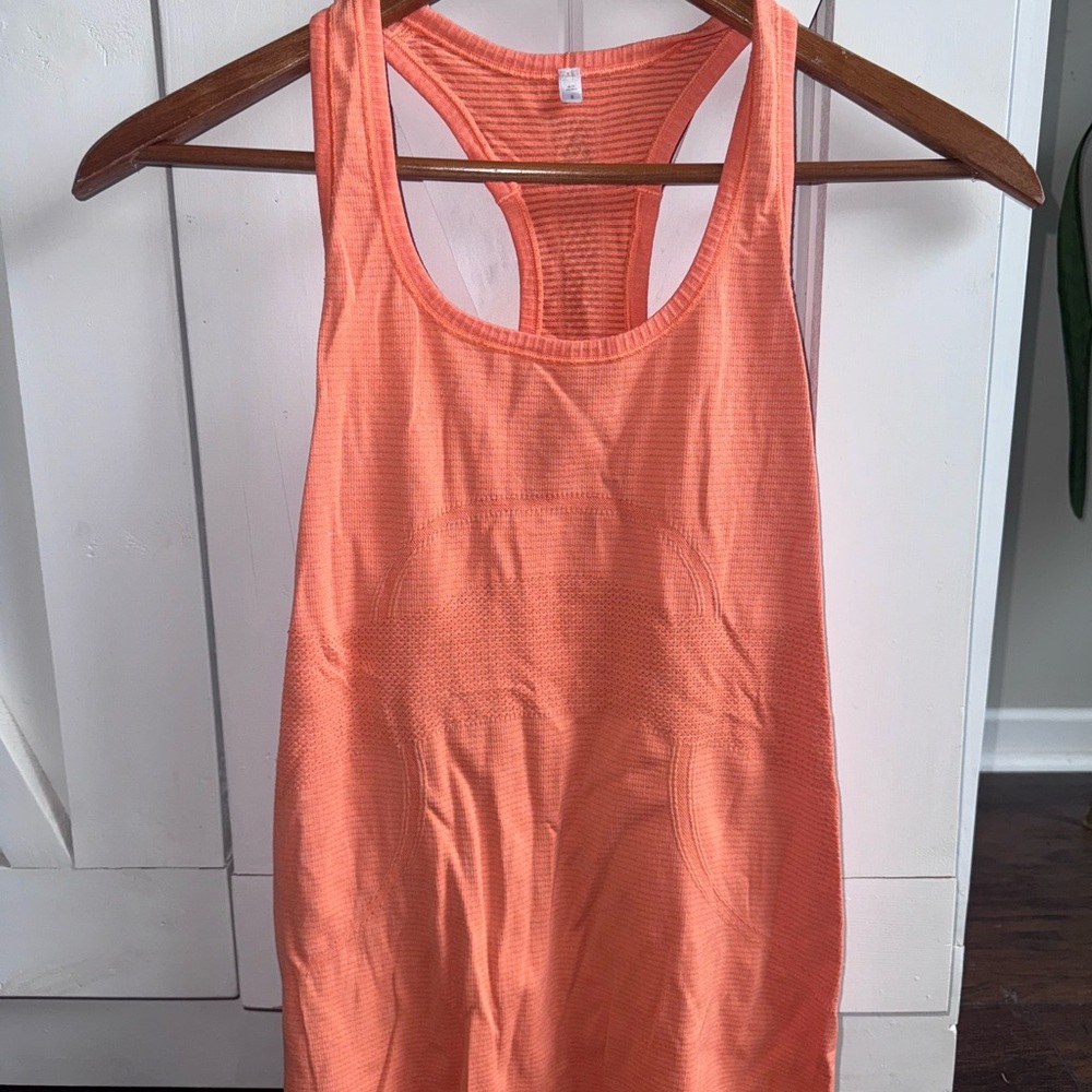 Lululemon Athletica Relaxed Sleeveless Pink and Orange Tank Top